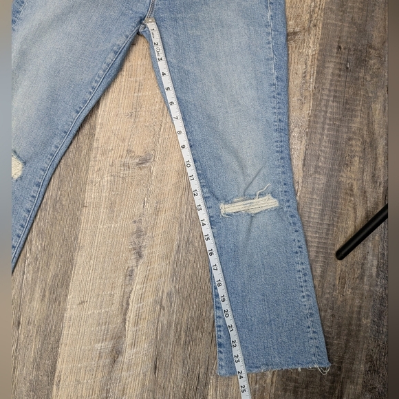 MOTHER The Insider Step Crop Fray Jeans In The Problem With Miracles Sz 25 - Picture 12 of 13